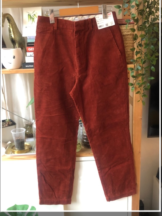 NWT UNIQLO INES DE LA FRESSANGE CORDUROY TAPERED ANKLE PANTS. NEW - Picture 13 of 13